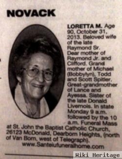 Loretta Mary Livernois Novack