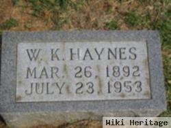 Willie K "bill" Haynes