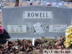 Robert Carl "tobe" Rowell