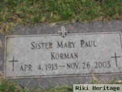 Sr Mary Paul Korman