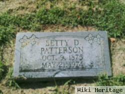 Betty D Patterson