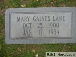 Mary Gaines Lane