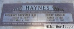 Henry Arnold ''hank" Haynes