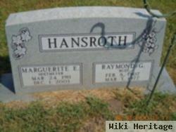 Raymond Gottleib "bud" Hansroth