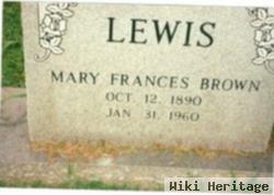 Mary Frances Brown Lewis