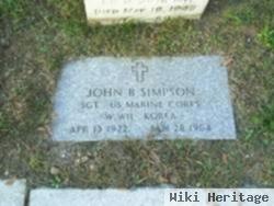 Sgt John B Simpson