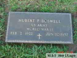 Hubert F Boswell