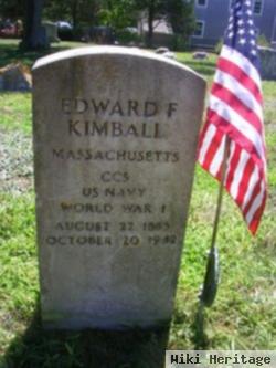 Edward F Kimball
