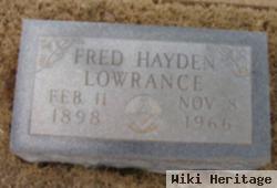 Fred Hayden Lowrance