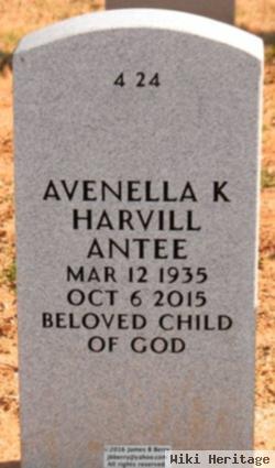 Mrs Avenella Lee Kelly-Harvill Antee