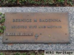Bernice M Badenna
