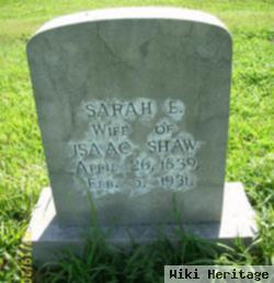 Sarah E. Shaw