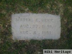 Maria K Wulf