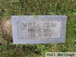 Willa Edith Snider Crim