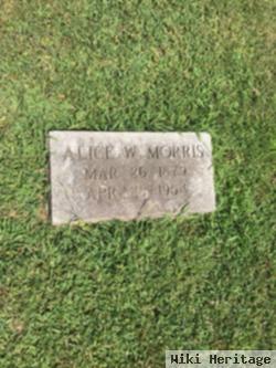 Alice W Watson Morris