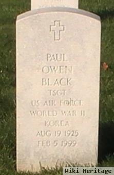 Sgt Paul Owen Black
