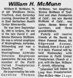 William H Mcmunn