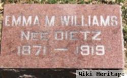 Emma M Dietz Williams