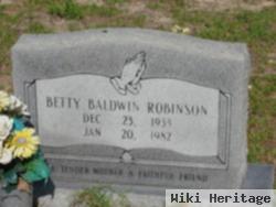 Betty Baldwin Robinson