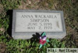 Anna Myrtle Wackarla Simpson