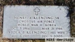 Henry A Klenzing, Sr