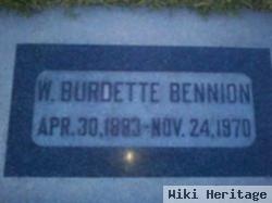 Walter Burdette Bennion