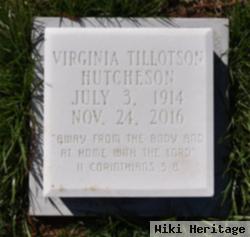 Virginia Lee Tillotson Hutcheson