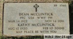 Pfc Dean Irvin Mcclintick