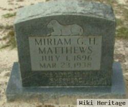 Miriam Grace Hill Matthews