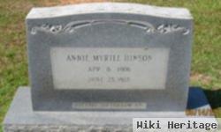 Annie Myrtle Thomas Hinson