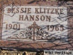 Bessie Hildred Klitzke Hanson