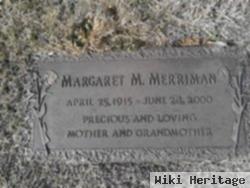 Margaret M Merriman