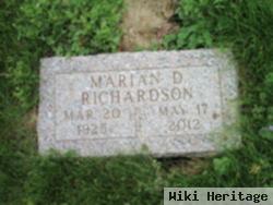 Marian D Richardson