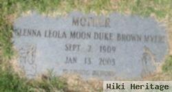 Glenna Leola Moon Duke Brown Myers