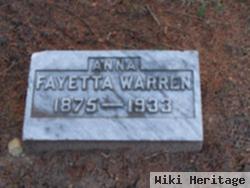 Anna Fayetta Warren