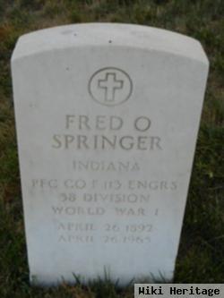 Fred O Springer