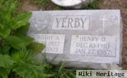 Henry D Yerby