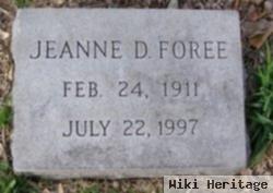 Elizabeth Imogene "jeanne" Davis Foree