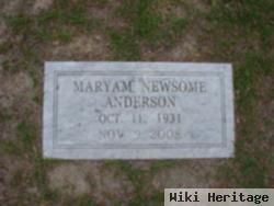 Maryam Amelia Newsome Anderson