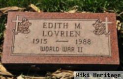 Edith M Lovrien