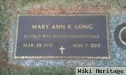 Mary Ann Kilgore Long