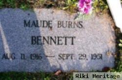 Maude Catherine "mae" Burns Bennett