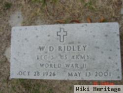 W. D. "dee" Ridley