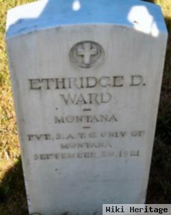 Pvt Ethridge D Ward