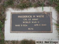 Frederick H. "pete" Wiese