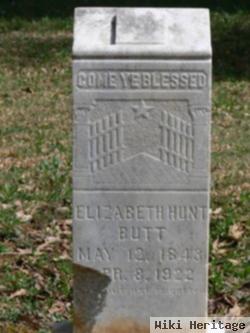 Elizabeth "lizzie" Hunt Butt