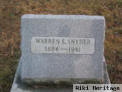 Warren E Snyder