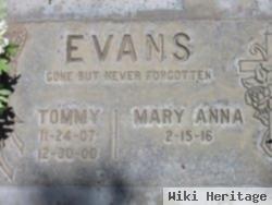 Thomas E "tommy" Evans