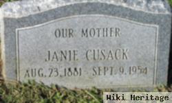 Jane Thomas "janie" Faulconer Cusack