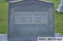 Emma Lettie Hemp Frye